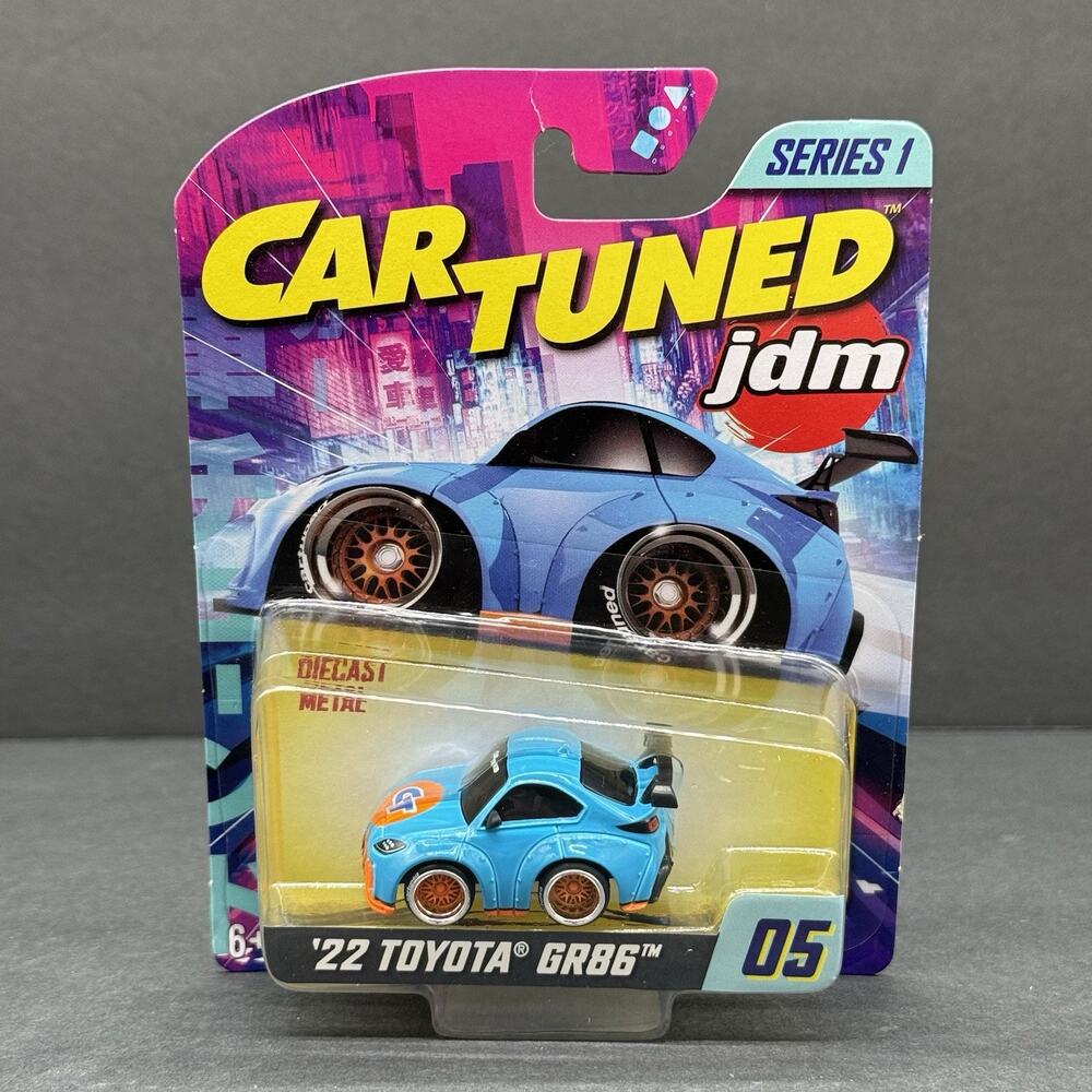 JDM Car Tuned 1:64 Series 1 JDM Tuners Blue '22 Toyota GR86 05/08 Diecast Car